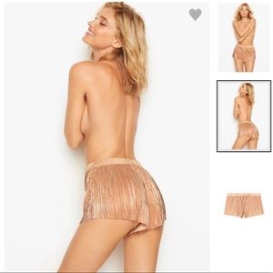 Victoria’s Secret Satin Pleat Sleep Shorts M BNWT